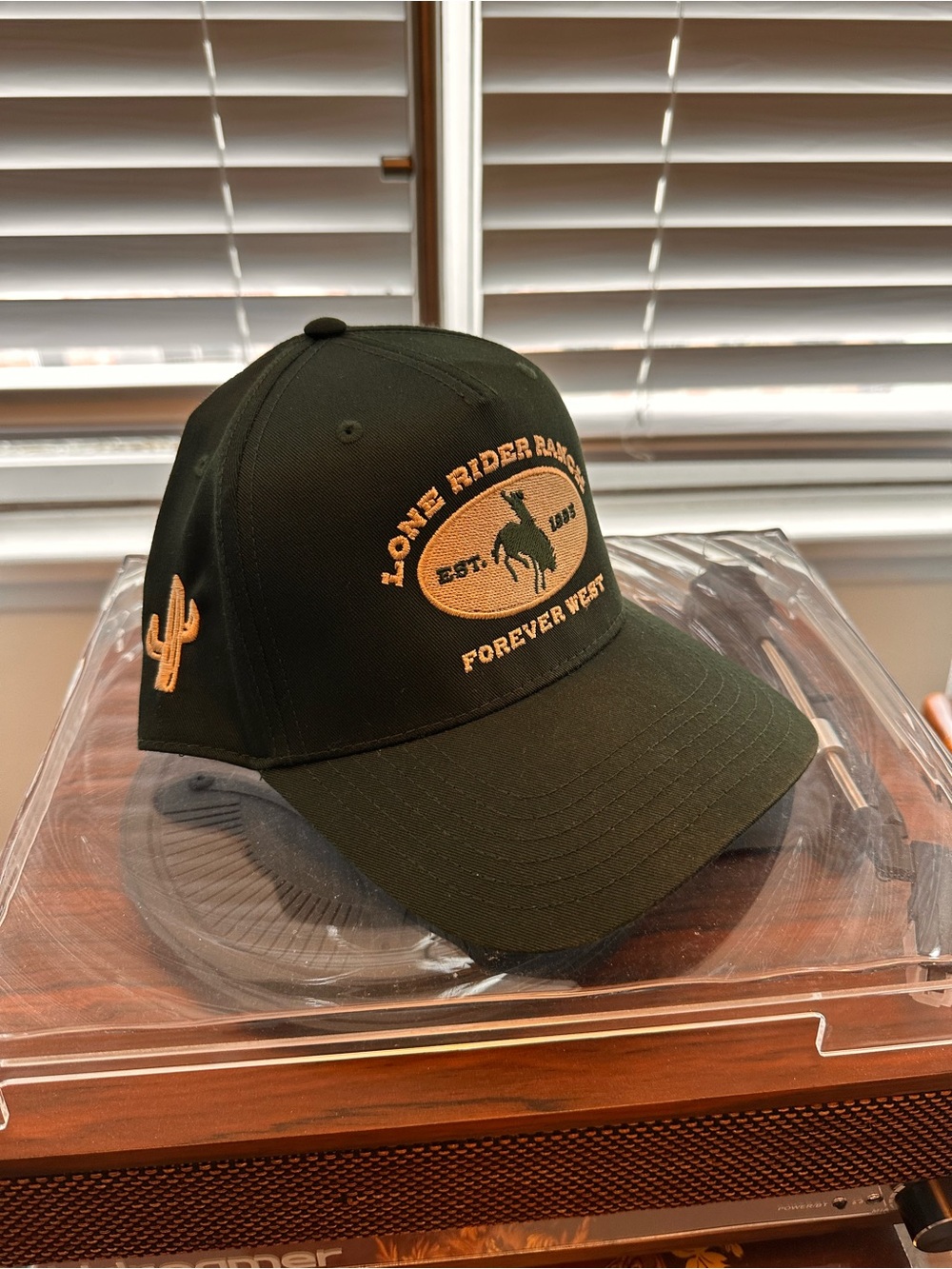 Lone Rider Ranch Co. Dark Green Embroidered Baseball Cap